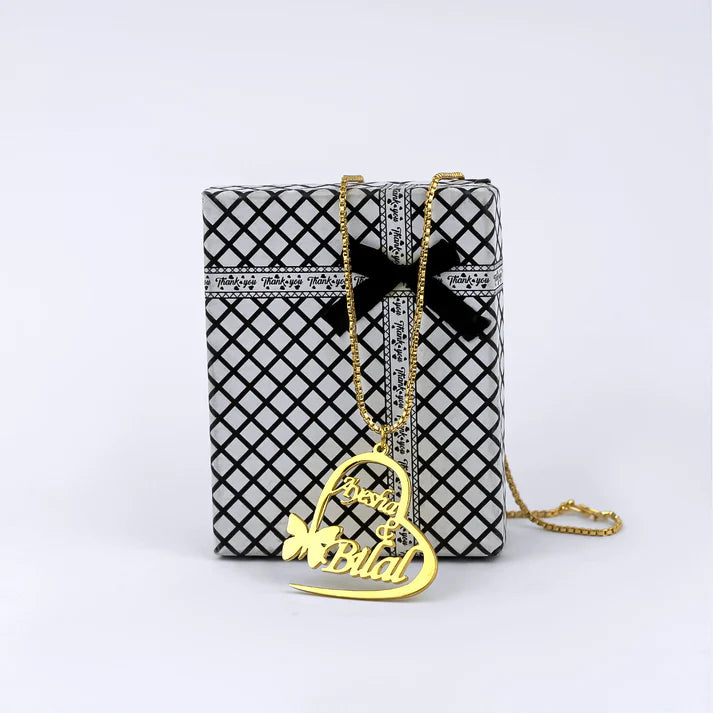 Customize Heart Name Necklace