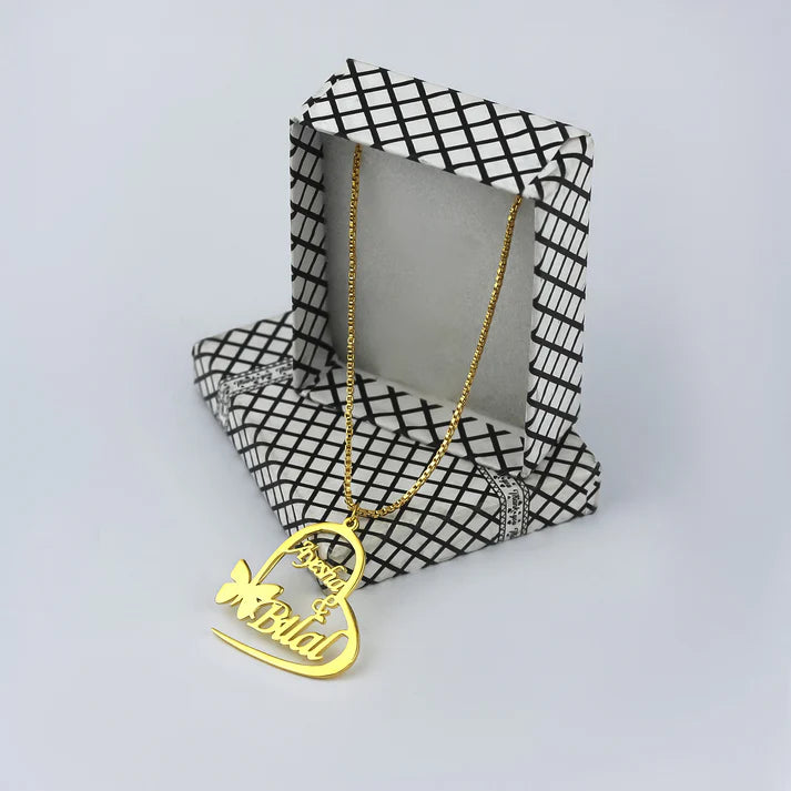 Customize Heart Name Necklace