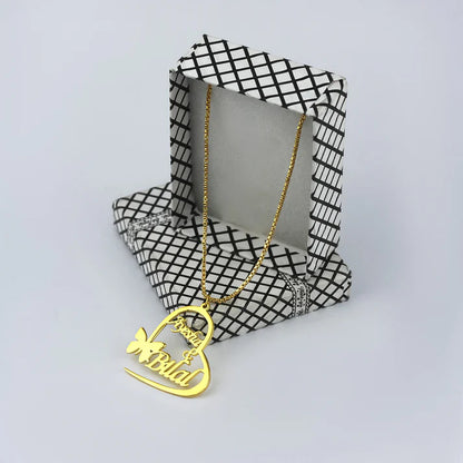 Customize Heart Name Necklace