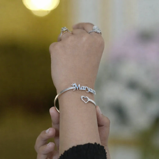 Customize Crown Name Bangle