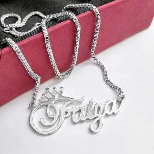 Crown Name Necklace