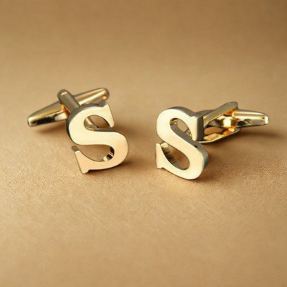 Initial Name Cufflinks For Men