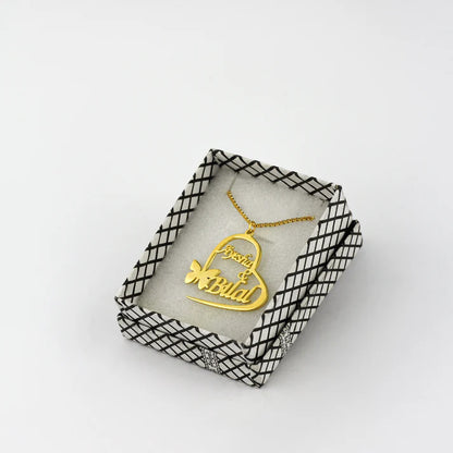 Customize Heart Name Necklace